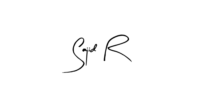 Use a signature maker to create a handwritten signature online. With this signature software, you can design (Arty Signature) your own signature for name Sajid R. Sajid R signature style 8 images and pictures png