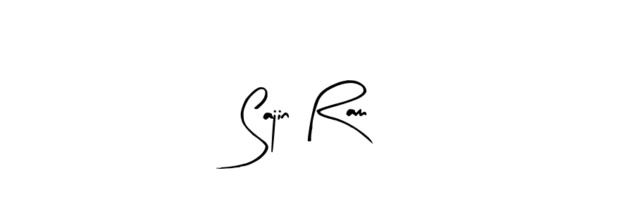 How to make Sajin Ram name signature. Use Arty Signature style for creating short signs online. This is the latest handwritten sign. Sajin Ram signature style 8 images and pictures png