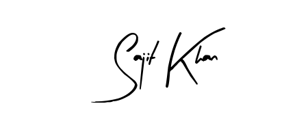 Use a signature maker to create a handwritten signature online. With this signature software, you can design (Arty Signature) your own signature for name Sajit Khan. Sajit Khan signature style 8 images and pictures png