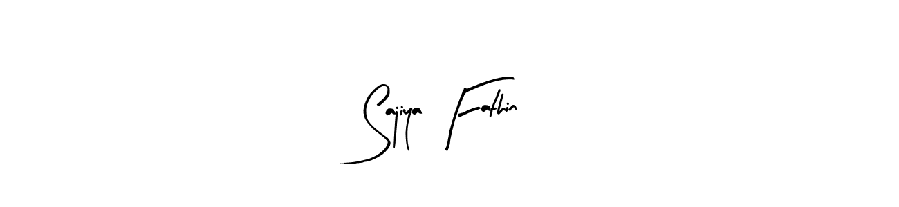 Here are the top 10 professional signature styles for the name Sajiya Fathin. These are the best autograph styles you can use for your name. Sajiya Fathin signature style 8 images and pictures png