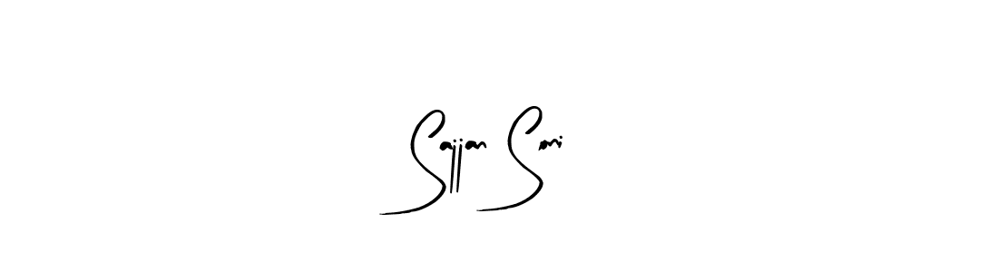 You should practise on your own different ways (Arty Signature) to write your name (Sajjan Soni) in signature. don't let someone else do it for you. Sajjan Soni signature style 8 images and pictures png