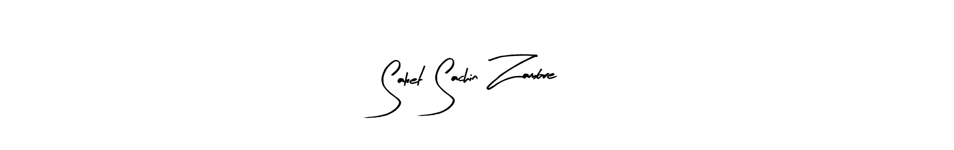 Make a beautiful signature design for name Saket Sachin Zambre. With this signature (Arty Signature) style, you can create a handwritten signature for free. Saket Sachin Zambre signature style 8 images and pictures png