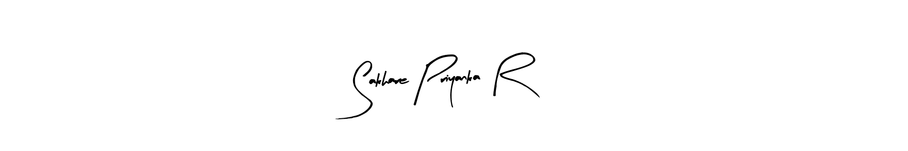 Make a beautiful signature design for name Sakhare Priyanka R. With this signature (Arty Signature) style, you can create a handwritten signature for free. Sakhare Priyanka R signature style 8 images and pictures png