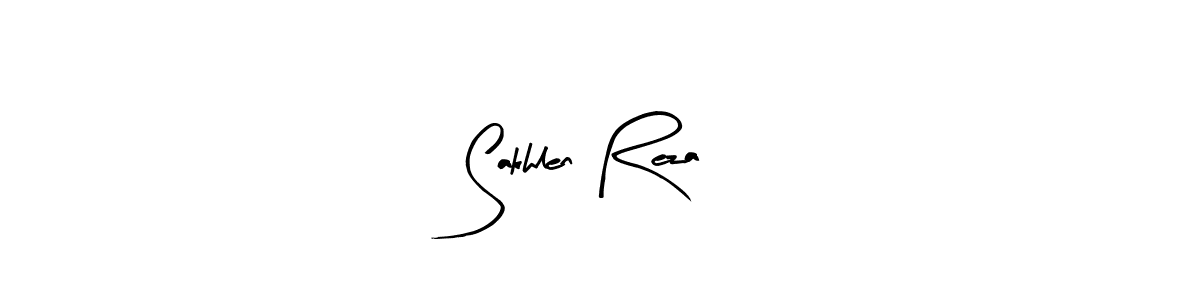 How to make Sakhlen Reza signature? Arty Signature is a professional autograph style. Create handwritten signature for Sakhlen Reza name. Sakhlen Reza signature style 8 images and pictures png