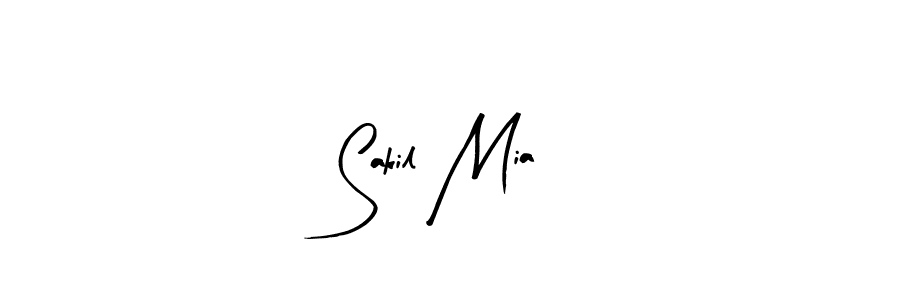 Make a beautiful signature design for name Sakil Mia. With this signature (Arty Signature) style, you can create a handwritten signature for free. Sakil Mia signature style 8 images and pictures png