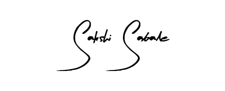 Try this chic Sakshi Sabale handwritten sign style. Using Arty Signature font elements, it gives your name a sleek, memorable identity. Sakshi Sabale signature style 8 images and pictures png