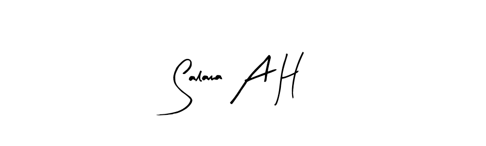 See photos of Salama A H official signature by Spectra . Check more albums & portfolios. Read reviews & check more about Arty Signature font. Salama A H signature style 8 images and pictures png