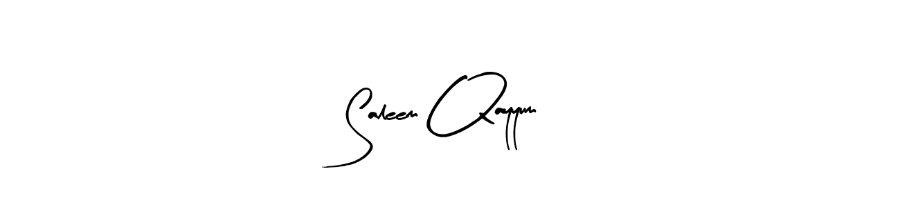 Make a beautiful signature design for name Saleem Qayyum. Use this online signature maker to create a handwritten signature for free. Saleem Qayyum signature style 8 images and pictures png