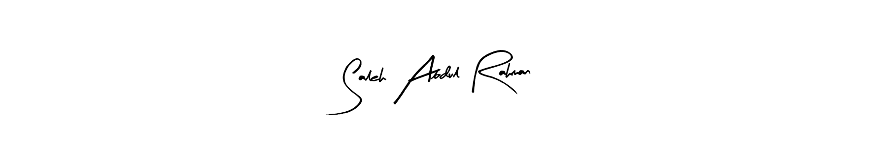 Make a beautiful signature design for name Saleh Abdul Rahman. With this signature (Arty Signature) style, you can create a handwritten signature for free. Saleh Abdul Rahman signature style 8 images and pictures png
