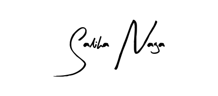 Discover how Saliha Naga looks in an executive cursive font (Arty Signature). Perfect for legal documents, invoices, and certificates. Saliha Naga signature style 8 images and pictures png