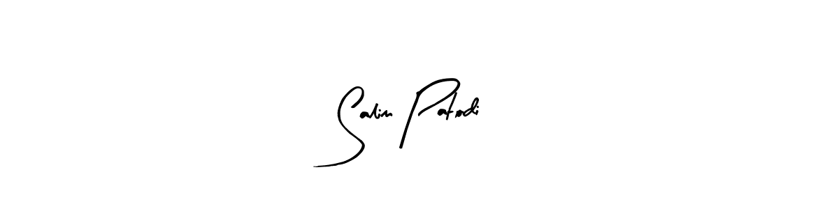 How to make Salim Patodi name signature. Use Arty Signature style for creating short signs online. This is the latest handwritten sign. Salim Patodi signature style 8 images and pictures png