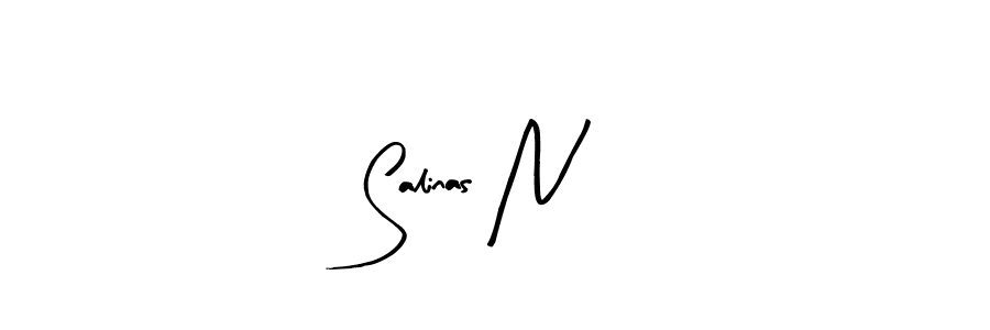 Also we have Salinas N name is the best signature style. Create professional handwritten signature collection using Arty Signature autograph style. Salinas N signature style 8 images and pictures png
