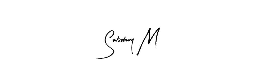 How to Draw Salisbury M signature style? Arty Signature is a latest design signature styles for name Salisbury M. Salisbury M signature style 8 images and pictures png