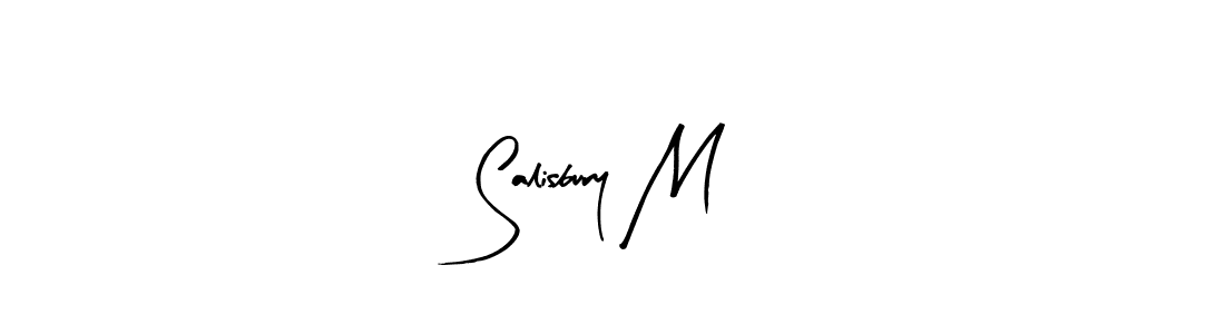 The best way (Arty Signature) to make a short signature is to pick only two or three words in your name. The name Salisbury M include a total of six letters. For converting this name. Salisbury M signature style 8 images and pictures png