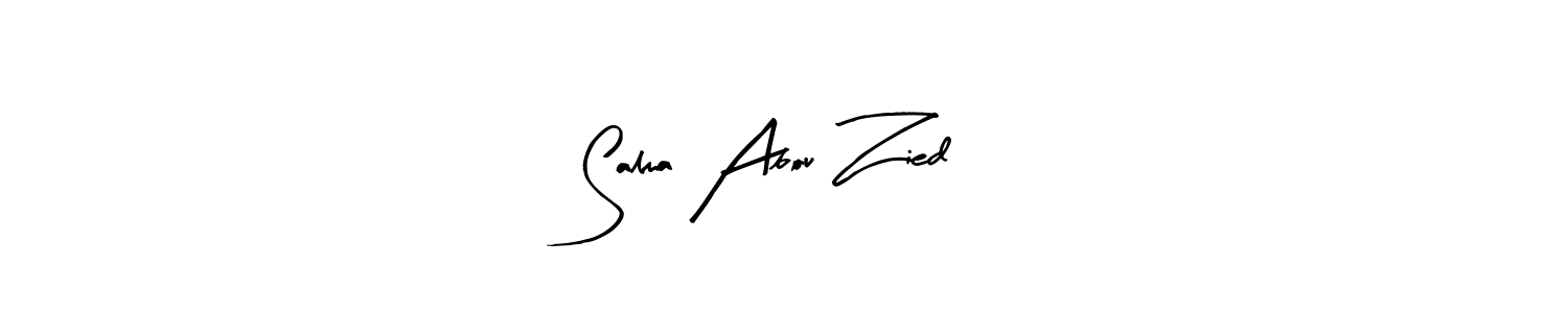 Create a beautiful signature design for name Salma Abou Zied. With this signature (Arty Signature) fonts, you can make a handwritten signature for free. Salma Abou Zied signature style 8 images and pictures png