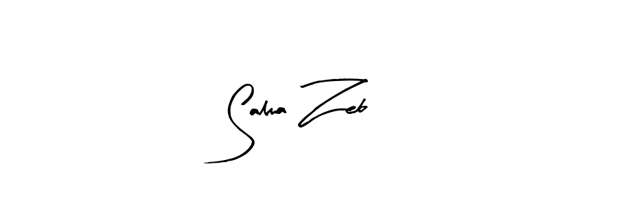 Use a signature maker to create a handwritten signature online. With this signature software, you can design (Arty Signature) your own signature for name Salma Zeb. Salma Zeb signature style 8 images and pictures png