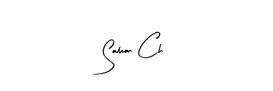 How to make Salman Ch name signature. Use Arty Signature style for creating short signs online. This is the latest handwritten sign. Salman Ch signature style 8 images and pictures png
