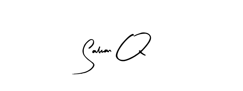 Create a beautiful signature design for name Salman Q. With this signature (Arty Signature) fonts, you can make a handwritten signature for free. Salman Q signature style 8 images and pictures png