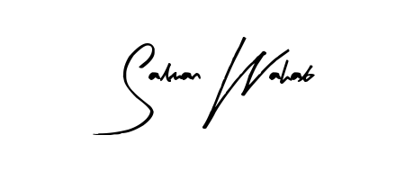Arty Signature is a professional signature style that is perfect for those who want to add a touch of class to their signature. Get Salman Wahab name fancy signature for free. Salman Wahab signature style 8 images and pictures png