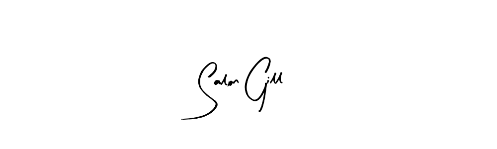 How to Draw Salon Gill signature style? Arty Signature is a latest design signature styles for name Salon Gill. Salon Gill signature style 8 images and pictures png