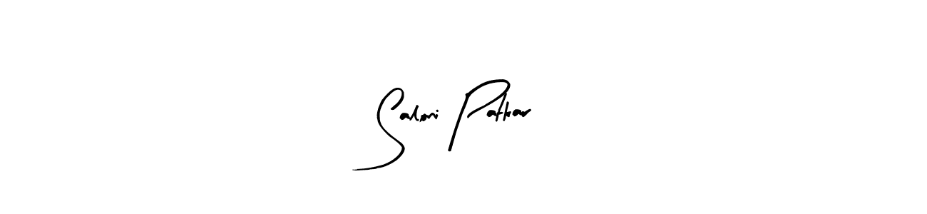 Create a beautiful signature design for name Saloni Patkar. With this signature (Arty Signature) fonts, you can make a handwritten signature for free. Saloni Patkar signature style 8 images and pictures png