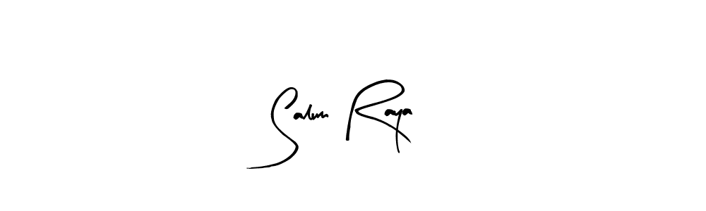 Arty Signature is a professional signature style that is perfect for those who want to add a touch of class to their signature. It is also a great choice for those who want to make their signature more unique. Get Salum Raya name to fancy signature for free. Salum Raya signature style 8 images and pictures png
