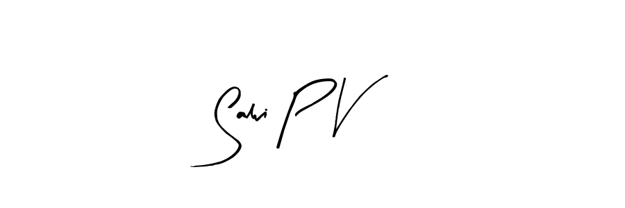 Similarly Arty Signature is the best handwritten signature design. Signature creator online .You can use it as an online autograph creator for name Salvi P V. Salvi P V signature style 8 images and pictures png