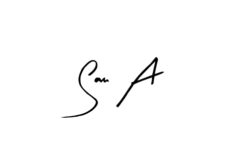 It looks lik you need a new signature style for name Sam A. Design unique handwritten (Arty Signature) signature with our free signature maker in just a few clicks. Sam A signature style 8 images and pictures png