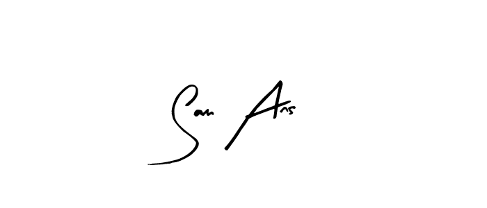 The best way (Arty Signature) to make a short signature is to pick only two or three words in your name. The name Sam Ans include a total of six letters. For converting this name. Sam Ans signature style 8 images and pictures png