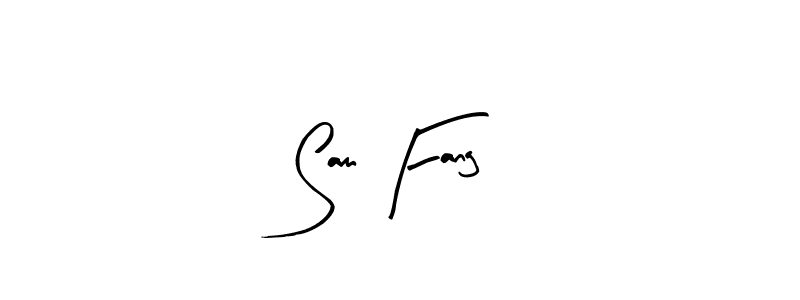 You should practise on your own different ways (Arty Signature) to write your name (Sam Fang) in signature. don't let someone else do it for you. Sam Fang signature style 8 images and pictures png