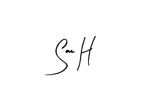 Use a signature maker to create a handwritten signature online. With this signature software, you can design (Arty Signature) your own signature for name Sam H. Sam H signature style 8 images and pictures png