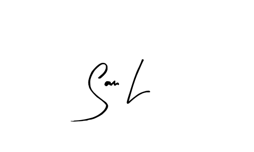 Make a beautiful signature design for name Sam L. With this signature (Arty Signature) style, you can create a handwritten signature for free. Sam L signature style 8 images and pictures png