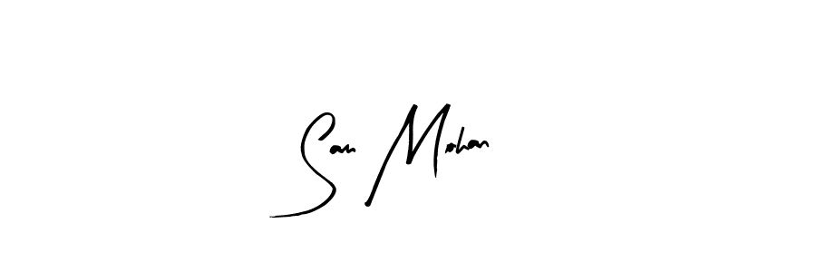 Make a beautiful signature design for name Sam Mohan. With this signature (Arty Signature) style, you can create a handwritten signature for free. Sam Mohan signature style 8 images and pictures png