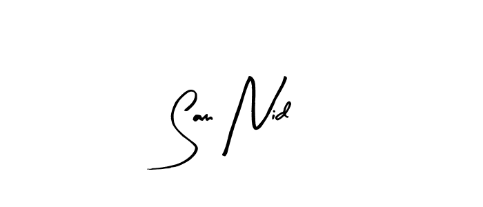 You should practise on your own different ways (Arty Signature) to write your name (Sam Nid) in signature. don't let someone else do it for you. Sam Nid signature style 8 images and pictures png