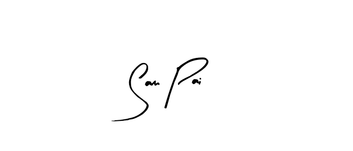 if you are searching for the best signature style for your name Sam Pai. so please give up your signature search. here we have designed multiple signature styles  using Arty Signature. Sam Pai signature style 8 images and pictures png