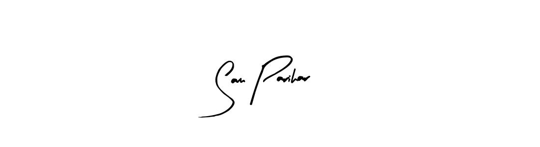 How to Draw Sam Parihar signature style? Arty Signature is a latest design signature styles for name Sam Parihar. Sam Parihar signature style 8 images and pictures png