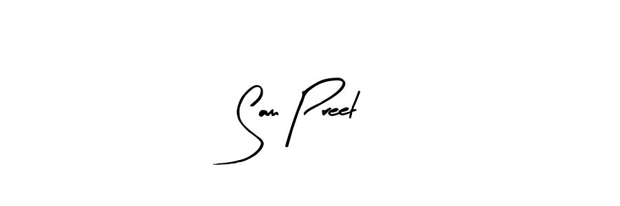 This is the best signature style for the Sam Preet name. Also you like these signature font (Arty Signature). Mix name signature. Sam Preet signature style 8 images and pictures png