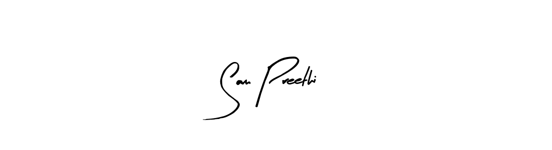 Design your own signature with our free online signature maker. With this signature software, you can create a handwritten (Arty Signature) signature for name Sam Preethi. Sam Preethi signature style 8 images and pictures png