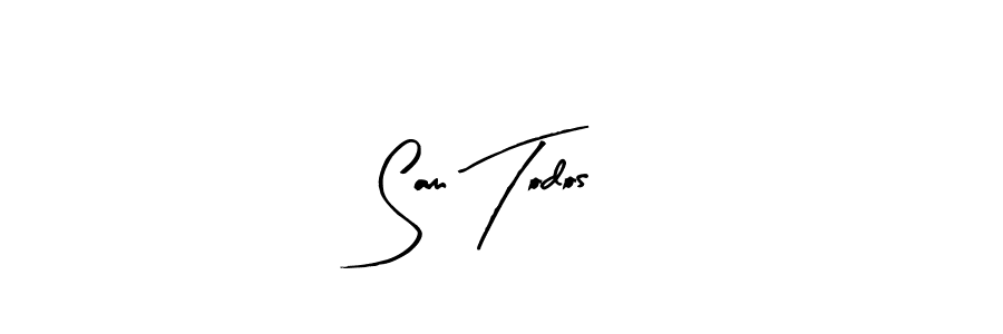 Sam Todos stylish signature style. Best Handwritten Sign (Arty Signature) for my name. Handwritten Signature Collection Ideas for my name Sam Todos. Sam Todos signature style 8 images and pictures png