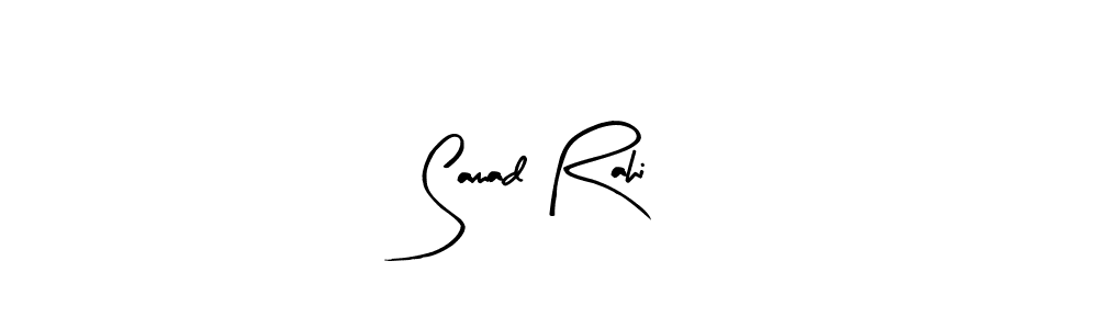 How to make Samad Rahi name signature. Use Arty Signature style for creating short signs online. This is the latest handwritten sign. Samad Rahi signature style 8 images and pictures png