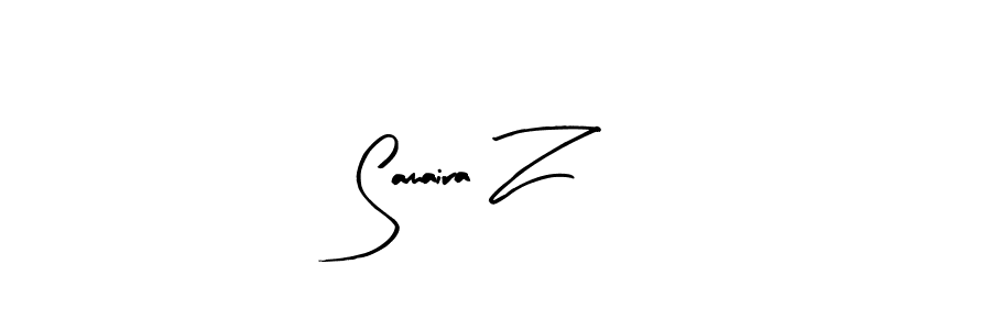 Create a beautiful signature design for name Samaira Z. With this signature (Arty Signature) fonts, you can make a handwritten signature for free. Samaira Z signature style 8 images and pictures png
