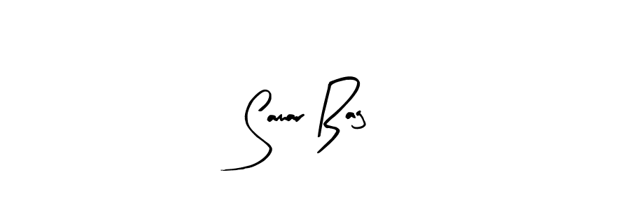 if you are searching for the best signature style for your name Samar Bag. so please give up your signature search. here we have designed multiple signature styles  using Arty Signature. Samar Bag signature style 8 images and pictures png