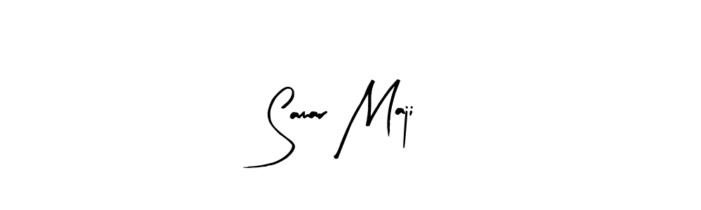 if you are searching for the best signature style for your name Samar Maji. so please give up your signature search. here we have designed multiple signature styles  using Arty Signature. Samar Maji signature style 8 images and pictures png