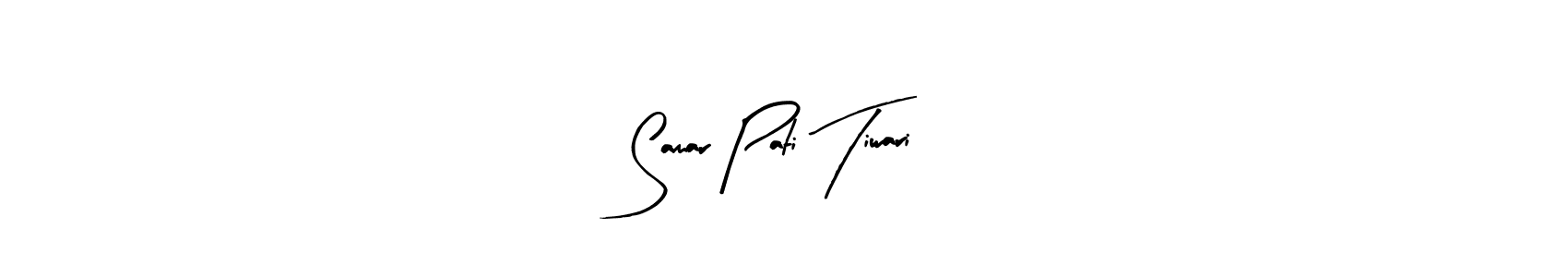 Once you've used our free online signature maker to create your best signature Arty Signature style, it's time to enjoy all of the benefits that Samar Pati Tiwari name signing documents. Samar Pati Tiwari signature style 8 images and pictures png