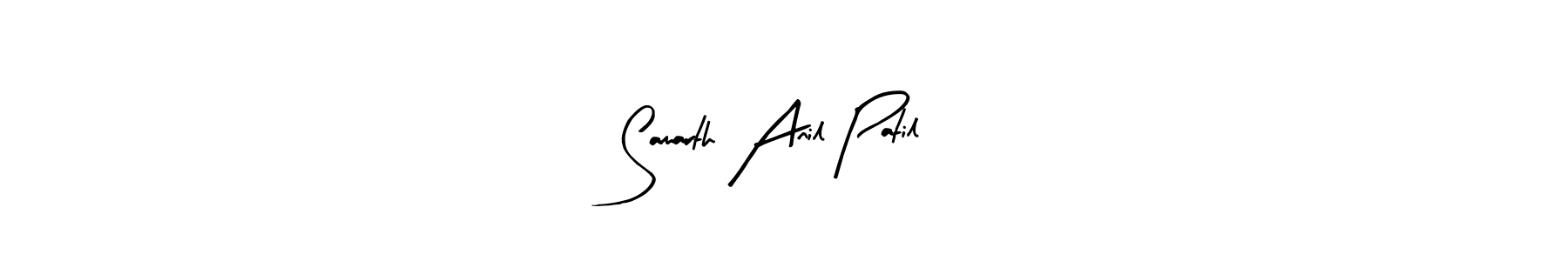 Make a beautiful signature design for name Samarth Anil Patil. With this signature (Arty Signature) style, you can create a handwritten signature for free. Samarth Anil Patil signature style 8 images and pictures png