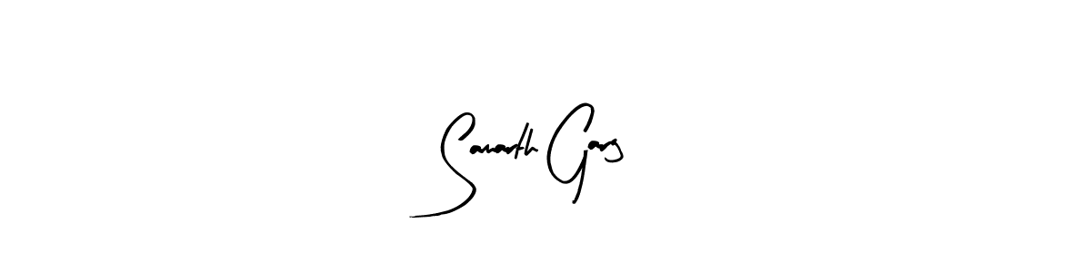 Arty Signature is a professional signature style that is perfect for those who want to add a touch of class to their signature. It is also a great choice for those who want to make their signature more unique. Get Samarth Garg name to fancy signature for free. Samarth Garg signature style 8 images and pictures png