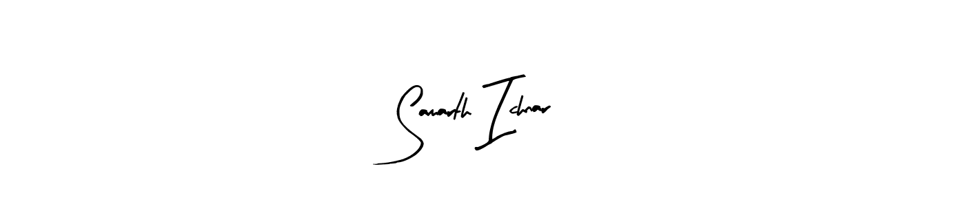 Similarly Arty Signature is the best handwritten signature design. Signature creator online .You can use it as an online autograph creator for name Samarth Ichnar. Samarth Ichnar signature style 8 images and pictures png