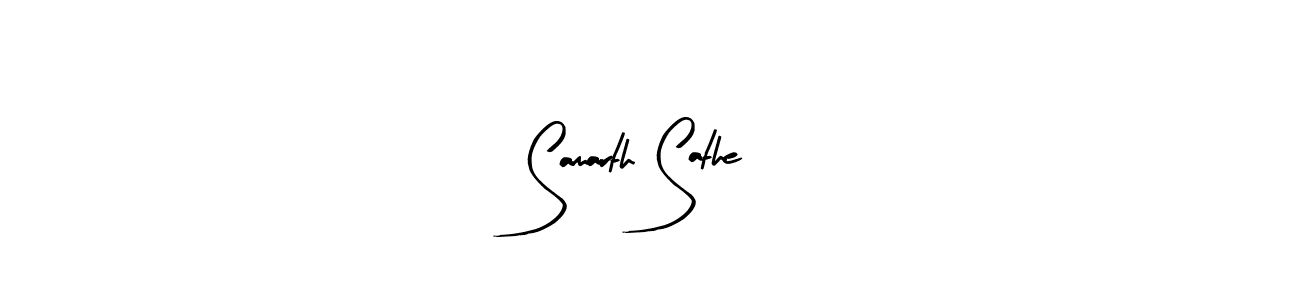 Use a signature maker to create a handwritten signature online. With this signature software, you can design (Arty Signature) your own signature for name Samarth Sathe. Samarth Sathe signature style 8 images and pictures png