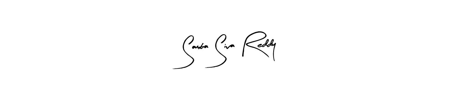 The best way (Arty Signature) to make a short signature is to pick only two or three words in your name. The name Samba Siva Reddy include a total of six letters. For converting this name. Samba Siva Reddy signature style 8 images and pictures png