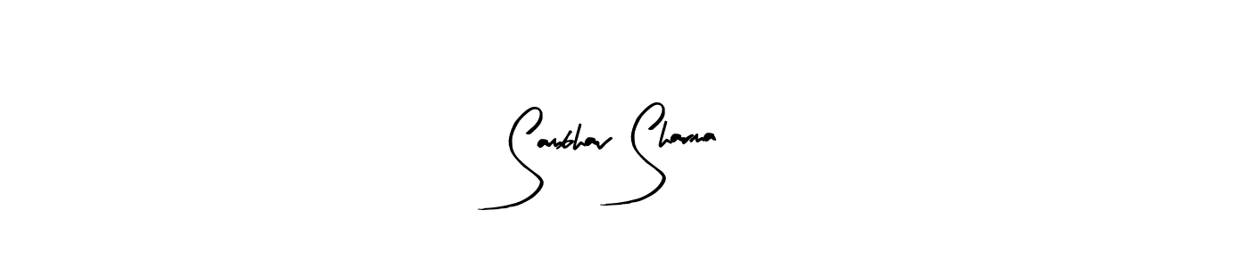 This is the best signature style for the Sambhav Sharma name. Also you like these signature font (Arty Signature). Mix name signature. Sambhav Sharma signature style 8 images and pictures png